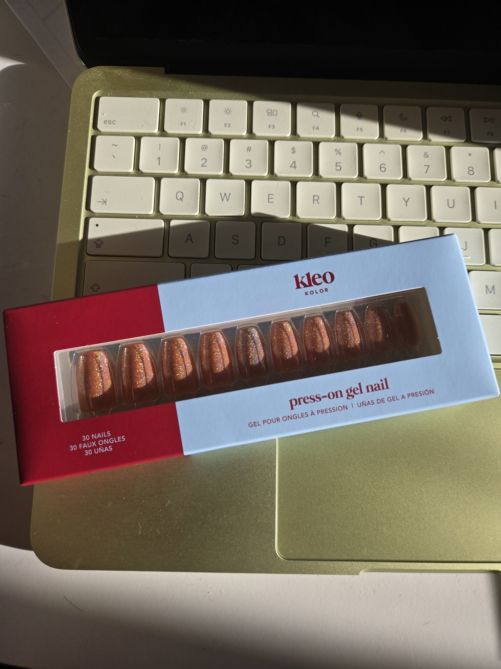 Kleo Kolor Press-On Gel Nails - Golden Gala